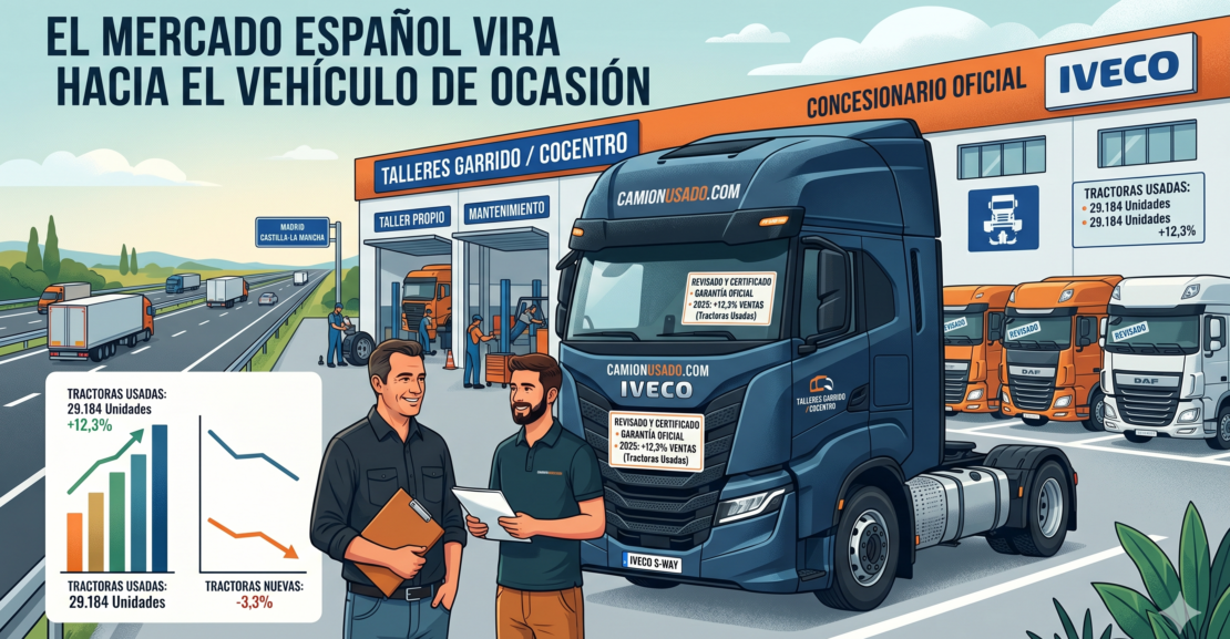 El camión usado supera al nuevo en España